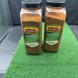 (2) Durkee Six Pepper Blend Seasoning Mix 22oz Bonus Size, Prepper, *SEALED*
